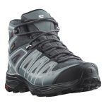 Salomon Women's X Ultra Pioneer Gore-Tex Mid Hiking Boots Ebony, Stormy Weather & Wine