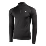 Mountain Designs Men's Merino Long sleeve Quarter Zip Top Black - Image 2