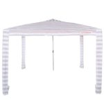 CoolCabana 5 Beige Stripe Beach Shade Stripe Medium