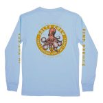 Salty Crew Deep Reach Long Sleeve Boys Tee Light Blue - Image 2