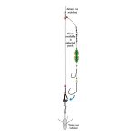 Black Magic Kl/Suicide Longreach Surfcasting Rig - Blue/White Float Silver - Image 3