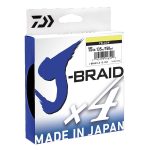 Daiwa J-Braid x4 Braid Line 135 Metre Spool Yellow - Image 2