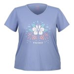 Cape Women's Lacey Tee Plus Size Cornflower