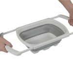Pop Up Essentials Adjustable Colander Beige & Grey - Image 8