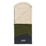 Coleman Mudgee Tall 5° Sleeping Bag Olive Green & Grey - Image 3