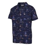 Cape Men's Hawaiian Shirt Navy - Image 3
