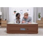 Bestway Alwayzair Fortech Double High Queen Airbed with Pump Cream Brown - Image 4