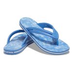 Crocs Women's Crocband Bleach Dye Thongs Pale Blue