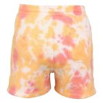 Trip In A Van Kids Tie Dye Knit Shorts Coral / Honey Tie Dye - Image 2