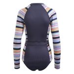 Body Glove Women's Stripe Insulator Long Sleeve Rash Suit Navy & Print - Image 2