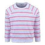 Cape Kids Girls Striped Crew Neck Fleece Striped