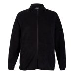 Cape Men's Plus Size Full Zip Frost Fleece Top Black
