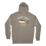 Salty Crew Ahi Mount Fleece Hoodie Gunmetal Heather - Image 2