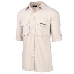 Shimano Adults' Oatmeal Vented Fishing Shirt Oatmeal - Image 3