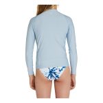O'Neill Girls' Basic UV Long Sleeve Rash Vest Seaglass - Image 2
