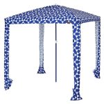 Coconut Grove Mosaic Family Beach Cabana Blue 2X2M