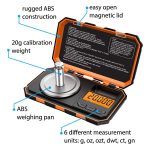 Prospecting Portable 20g Digital Scale Black & Orange - Image 2