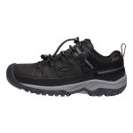 Keen Kids Targhee Waterproof Low Hiking Boots Black & Steel Grey - Image 3