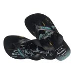 Havaianas Kids' Hero Max Thongs Black, Black and Blue - Image 2