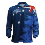Bigfish True Blue Aussie Adults' Sublimated Fishing Shirt