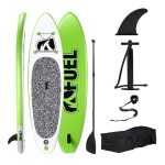 Fuel Aqua 10'2" Inflatable Stand Up Paddleboard Green 10 ft 2 in
