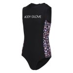 Body Glove Youth Girl's Floral Swimsuit Black Floral - Image 3
