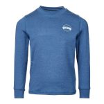 Body Glove Kids Long Sleeve Core Beach Print Rash Vest Navy Marle