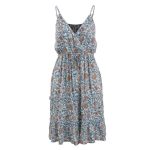 Trip In A Van Women's Tiered Dress Summer Bouquet