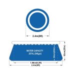 Avenli Swimming Pool Prompt 8ft Blue 8 ft - Image 5