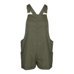 Trip In A Van Women's Linen Blend Overalls Thyme