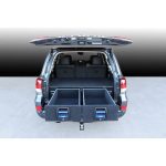 MSA 4X4 Twin Drawer For Toyota Landcruiser 200 Series Black & Blue 200 SERIES