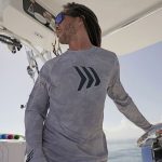 Gillz Contender Series UV Long Sleeve Performance Fishing Shirt Glacier Gray Burnt - Image 2