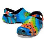 Crocs Unisex Classic Spray Dye Clog Black & Multicoloured - Image 4