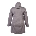 Cape Women's Baylee Long Rain Jacket Plus Size Charcoal Melange - Image 2