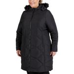 Cape Women's Harriet Long Line Plus Size Puffer Jacket Black - Image 2