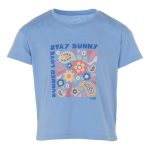 Trip In A Van Kids Summer Crop Tee Cornflower - Image 3