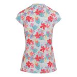 Body Glove Women's Floral Wave Full Zip Cap Sleeve Rash Vest Print - Image 2