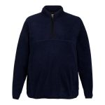 Cape Men's Quarter Zip Frost Fleece Top Plus Size Navy
