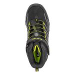 Hi-Tec Kids' Blackout Waterproof Mid Hiking Shoes Black & Lime - Image 4