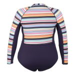 Body Glove Women's Stripe Long Sleeve Rash Suit Navy & Print - Image 4