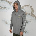 Salty Crew Ahi Mount Fleece Hoodie Gunmetal Heather - Image 4