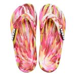 Crocs Classic Marbled Flip Thongs Electric Pink & Multicoloured - Image 2
