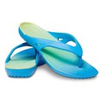Crocs Women's Kadee II Seasonal Graphic Flip Thongs Powder Blue & Multicoloured - Image 4