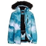 Chute Youth Tie Dye Snow Jacket Marine Teal & Beach Glass - Image 4