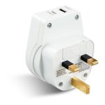 Go Travel Slim UK & Hong Kong Outbound Travel Adaptor USB-A + USB-C - Image 3