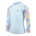 Body Glove Kids Dawn Squad Long Sleeve Rash Vest Aqua - Image 4