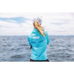 Nomad Women's Hooded Technical Fishing Shirt Teal - Image 3
