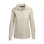 Mountain Designs Women's Florentine Long Sleeve Hiking Shirt Sand