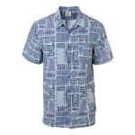 Gondwana Men's Surf Block PTD Shirt Blue