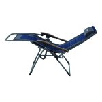 Oztrail Jumbo Sun Lounger Blue & Grey - Image 5